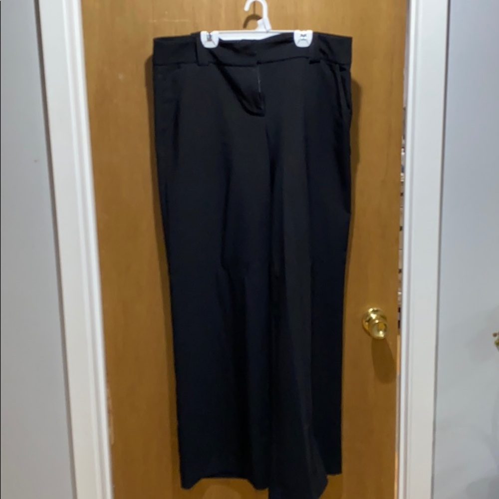 New York & Company Wide Leg Black Dress Pants